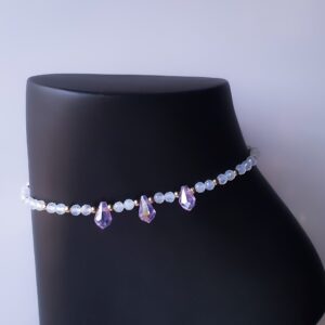 Serenity (Blue Lace Agate Gemstone Anklet)