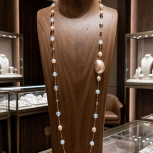 Pearla Pearl And Opalite Necklace