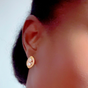 Marquise Pod Pearl Earrings