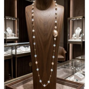 Pearla Pearl And Opalite Necklace