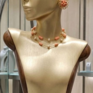 Olori Bora Pearl And Tulip Coral Necklace