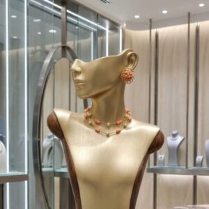Olori Bora Pearl And Tulip Coral Necklace