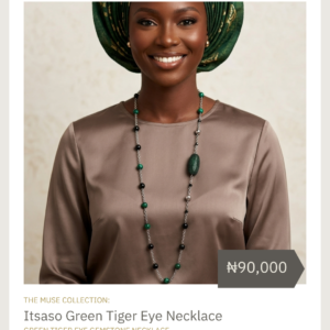 Itsaso Green Tiger Eye Necklace