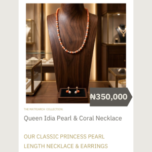 Queen Idia Pearl & Coral Necklace