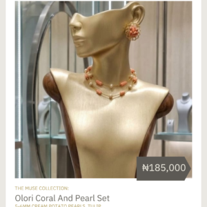 Olori Pearl & Tulip Coral Set